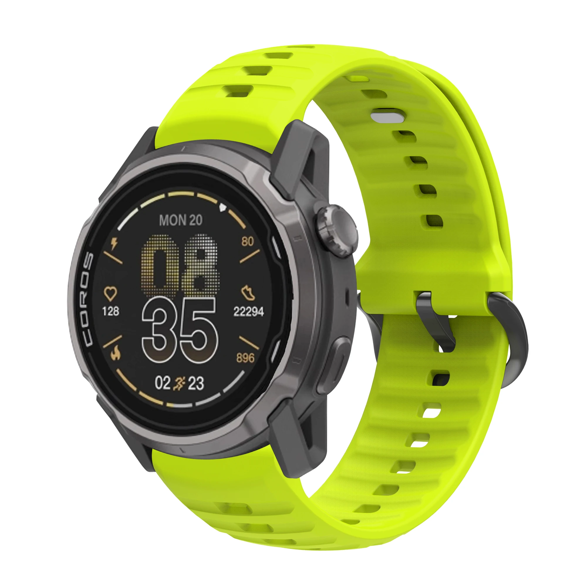 Deluxe Silicone Wristband Bracelet - Universal 22mm/24mm Strap