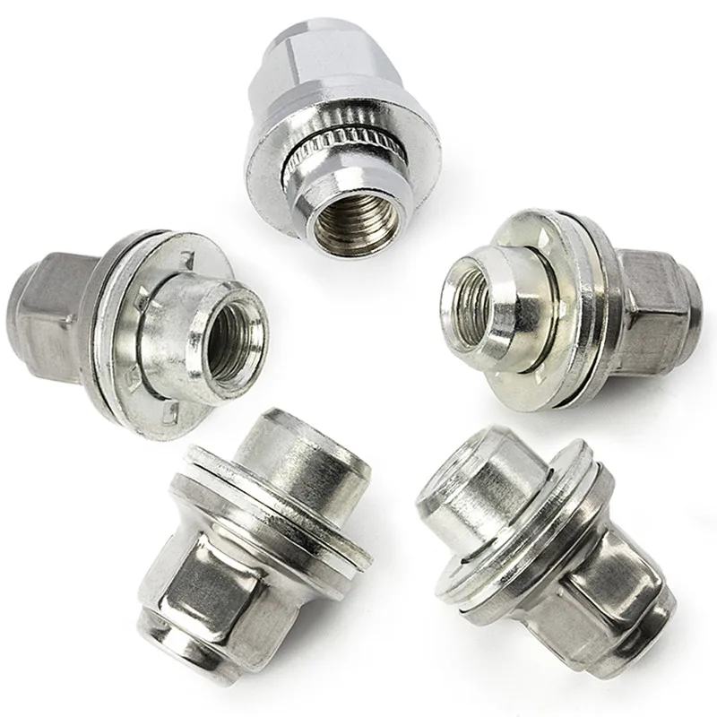 5pcs Wheel Lug Nuts Chrome 12x1.5 C2c35294010 C2c35294 For Jaguar F