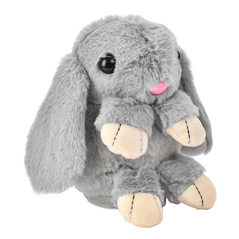 Interactive Storytelling Rabbit Toy-Light & Music Educational Toy for Kids, USB Charging, Ages 3+