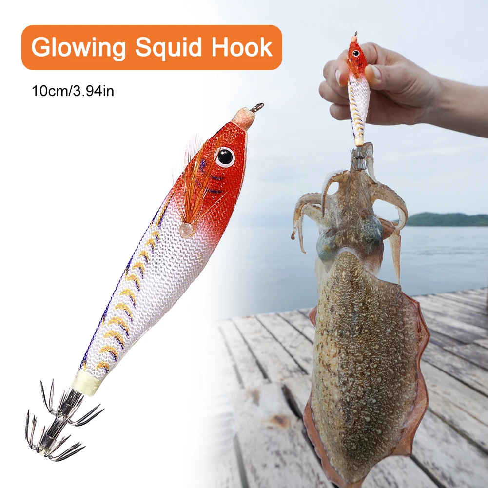 100-1PCS Squid Bait 1/3/4/6/8# Artificial Jigging Lure Slow