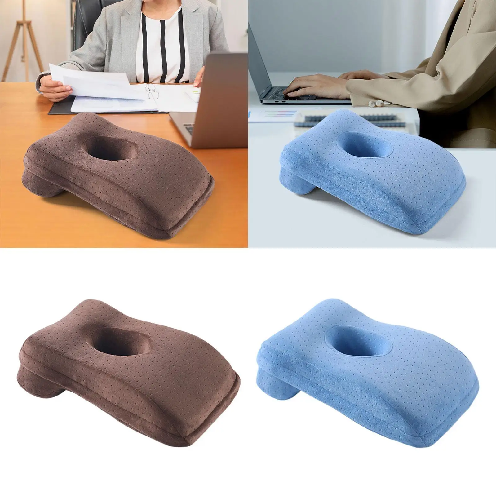 Office Nap Pillow Memory Foam Face Down Sleeping Pillow for Office Airplane