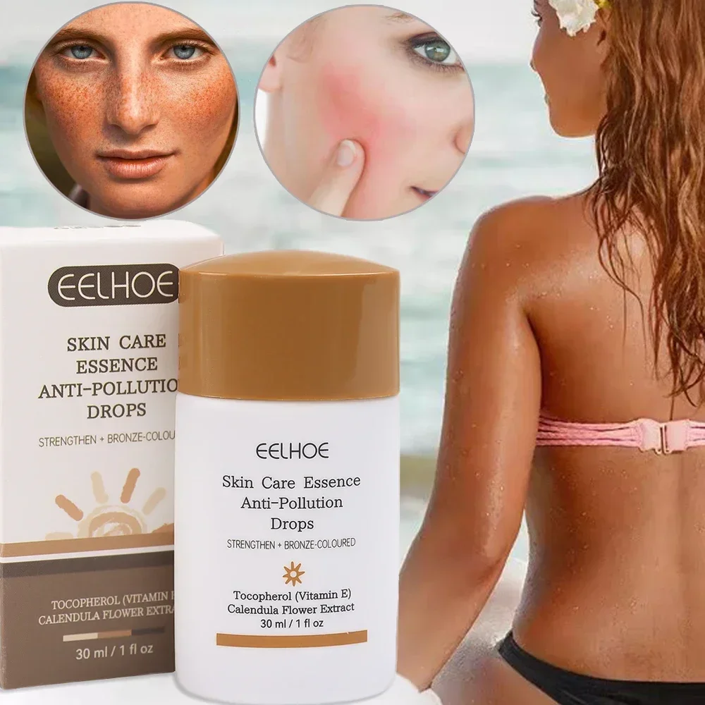 Help Black Skin Care Cream Bronzer Drops Fake Tan Peptide Serums Replenishing Face and Body Bronzing Sunshine Foundation Beauty