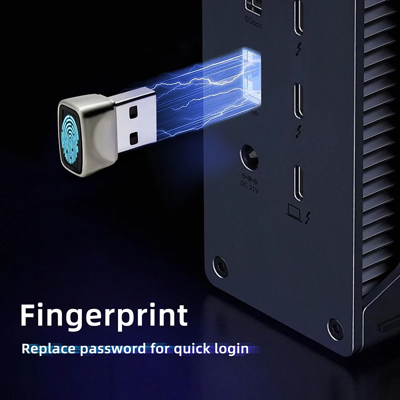 Mini Biometric Fingerprint Login Lock Windows 10 Hello Fingerprint Reader Module For PC Laptop USB Biometric Scanner