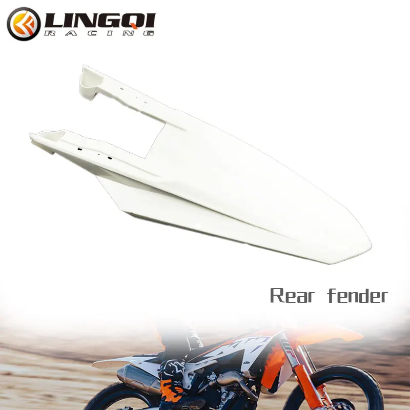 LINGQI RACING Rear Wheel Fender Mudguard Plastic Splash Shield Cover For KT250 SX KT 250 SXF XCF 2023 Pit Dirt Bike Motocross