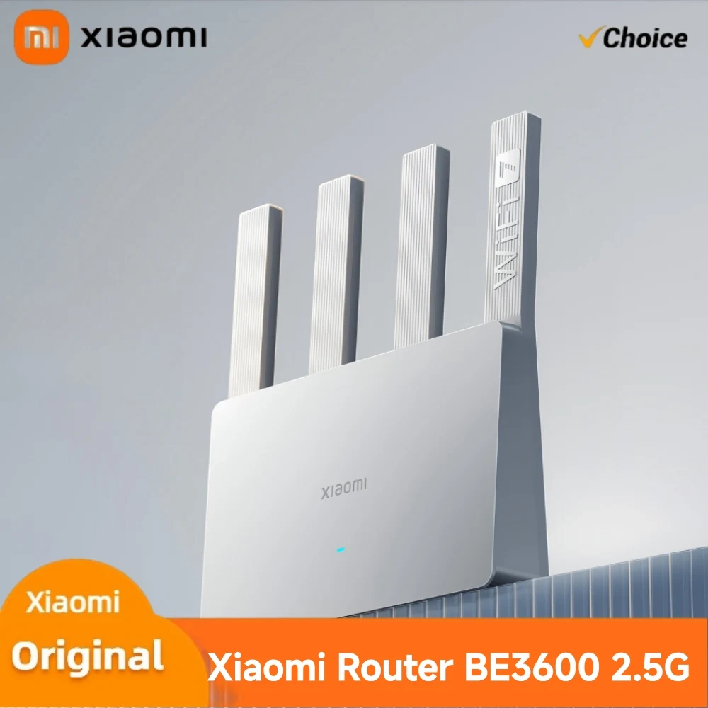 오리지널 샤오미 라우터 BE3600 신형 WiFi7 2.5G 이더넷 포트 3600 Mbps 초고속 네트워크 속도 Mi Home 앱과 호환 가정용