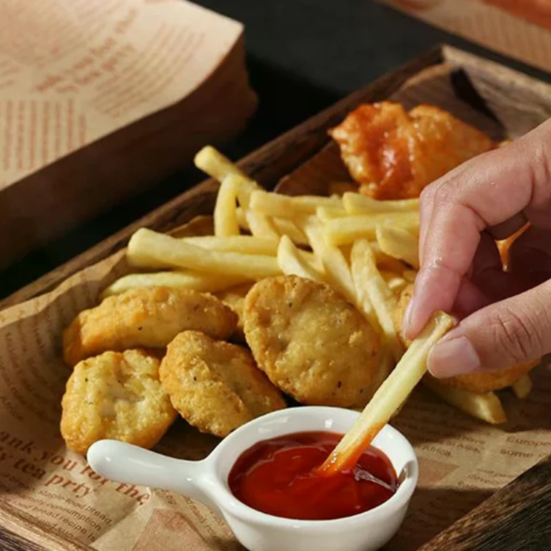 50/100pcs Oil-Proof Paper For Wrapping Sandwich Packaging Burger Bread Fried Food Fryer Air Baking Paper Plate Mat Accessories