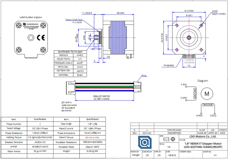 Funssor Voron 3D Printer Galileo2 Extruder Galileo 2 Hardware Kit With 36 Round Stepper Motor image 5
