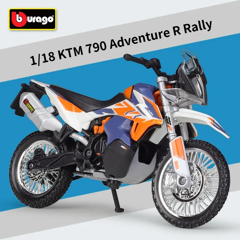 

Bburago 1: 18 KTM 790 Приключения R ралли сплава внедорожный мотоцикл Готовая модель подарок