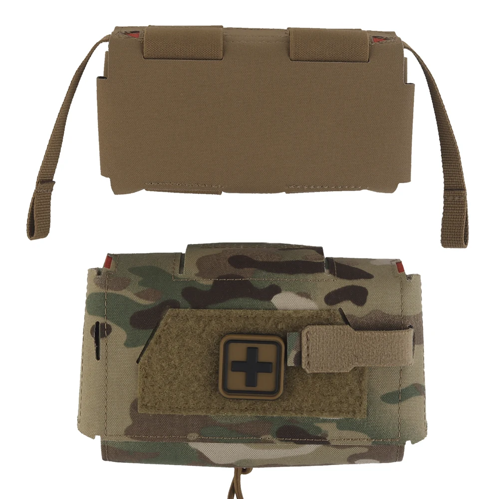Compact MOLLE Outdoor Utility Pouch with Organizer Panel