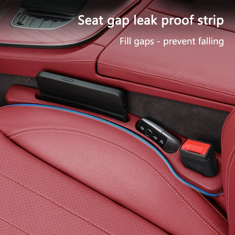 Drop Stop Car Seat Gap Filler 2-Pack Car Seat Gap Fillers With Storage - Universal Organizer For Phones & Keys Car Phone Holder