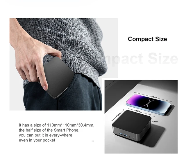 Chatreey T9H Mini PC Intel Twin Lake N150 WIFI 6Windows 11 Ultra