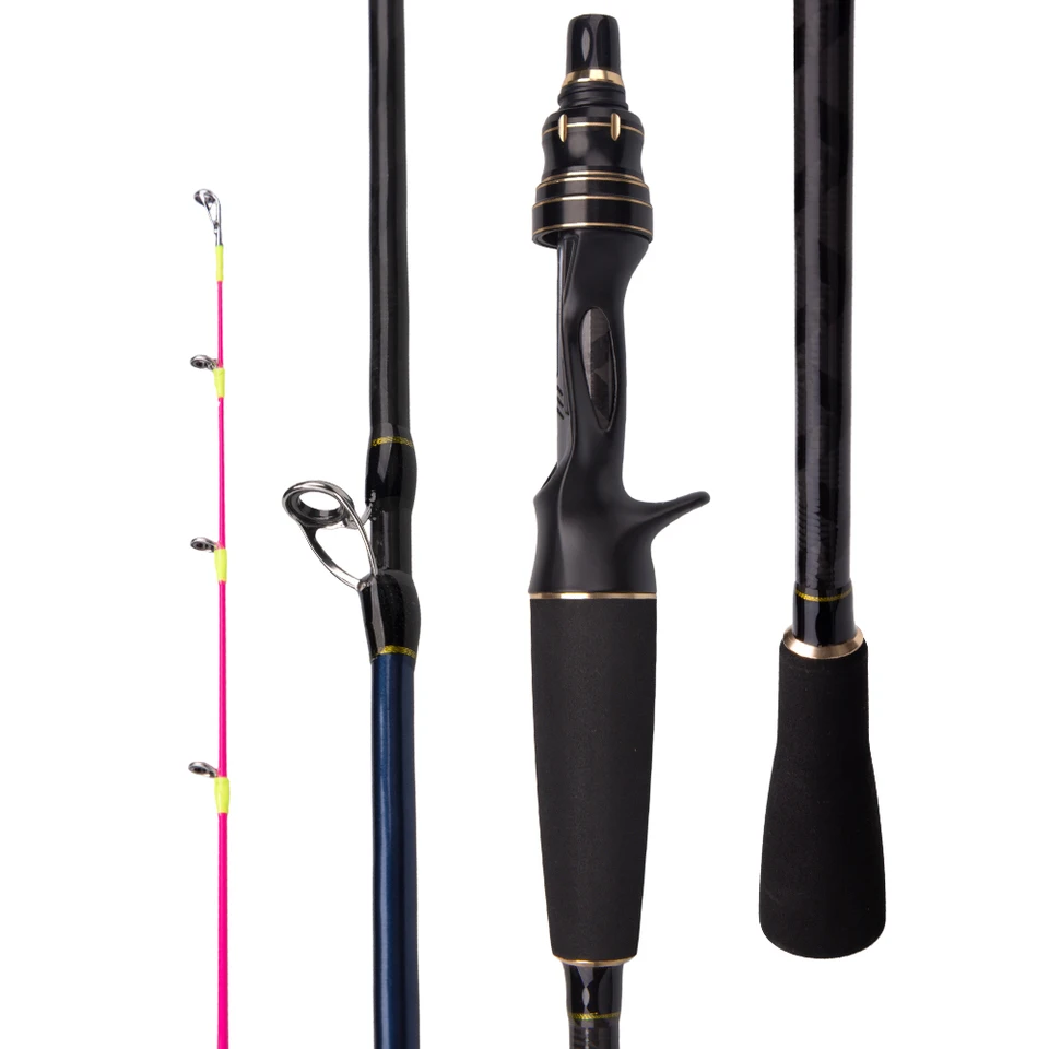 Fishingfans-タコ釣り竿,カーボンロッド,4:1アクション,1.7m, 1.75m