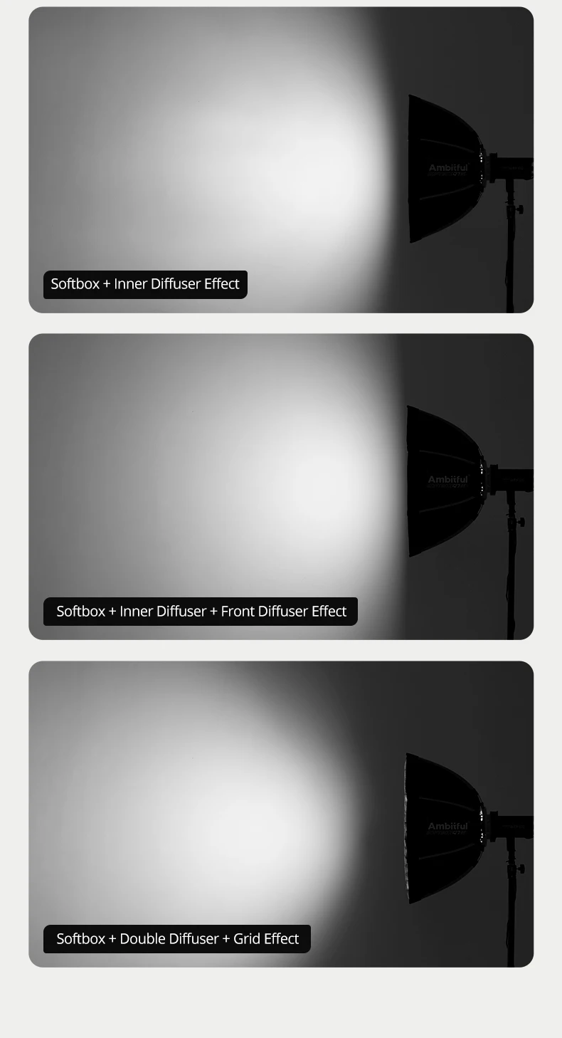 55cm 65cm 90cm 30x120cm Q7 Series Quick Release Octagon/Rectangle Softbox Bowens