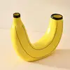 Resin Banana Flower Vase for Decor Creative Banana Shaped Vases for Flowers Cute Double Head Design Art Vases Flower Container 1