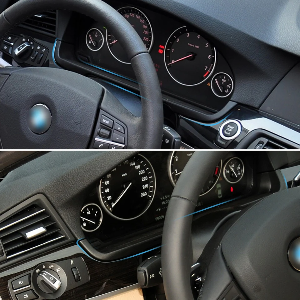 BMW 5 시리즈 F10 F11 520i 523i 525i 530i 535i용 LHD RHD 대시보드 계기판 커버 트림 세트 (51459194376 51459195155)