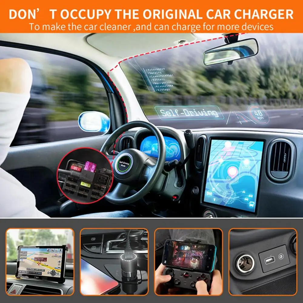 USB C Dashcam Hardwire Kit 12V-24V To 5V Professional Type C Hardwire Kit For Dashcam Dashboard Camera Car Charger Cable Kit