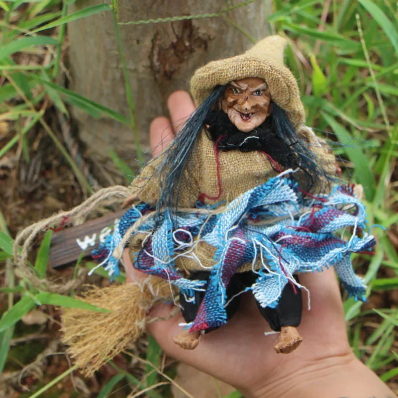 Halloween Arrangement Ghost Festival Bar Decoration Horror Realistic Horror Scary Hanging Ghost Flying Witch Pendant