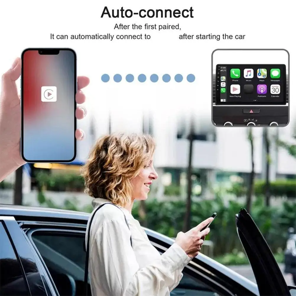 

Wireless Adapter Dual WIFI 2.4GHz 5GHz Wired To Wireless Bluetooth-compatible For IPhone Wireless Auto Car Adapter Z2L1
