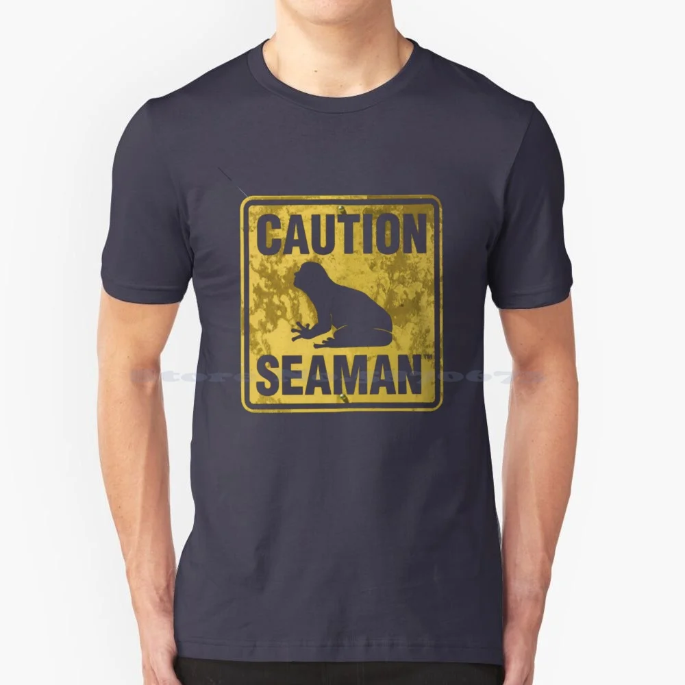 Maglietta Seaman 100% Cotone Tee Seaman Wario Oddworld Shenmue Battletoads Ocean Lsd Dream Emulator Dreamcast Zombies Ate My