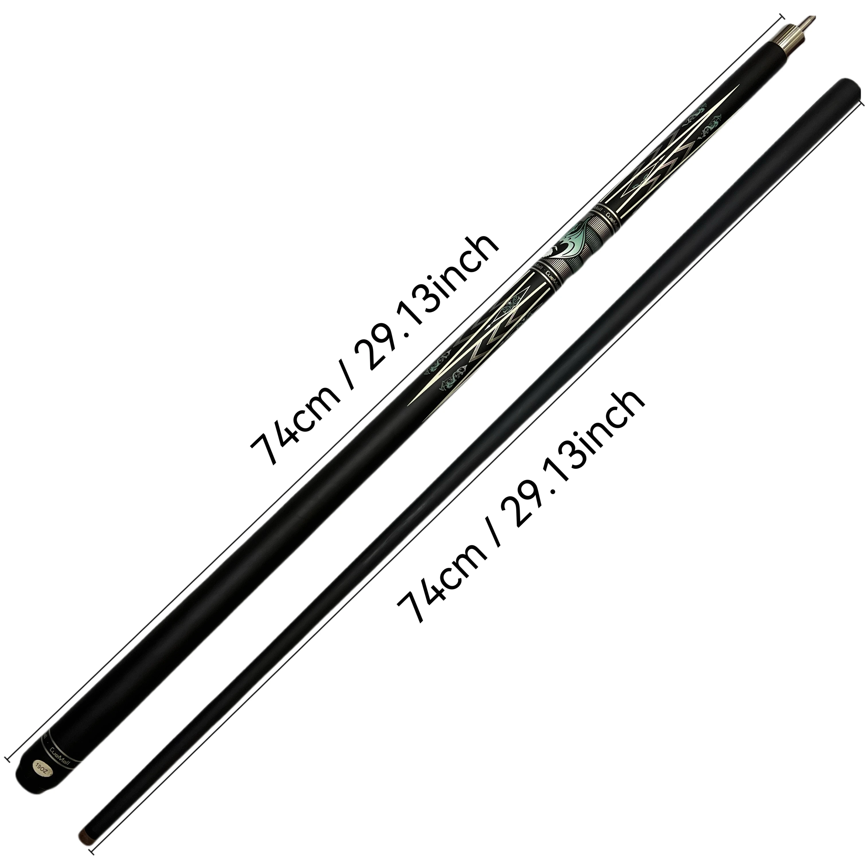 High-Quality Carbon Fiber Pool Cue Stick with 12.75mm Tip and Stainless Steel Joint-Durable and Stylish Cue for Professio