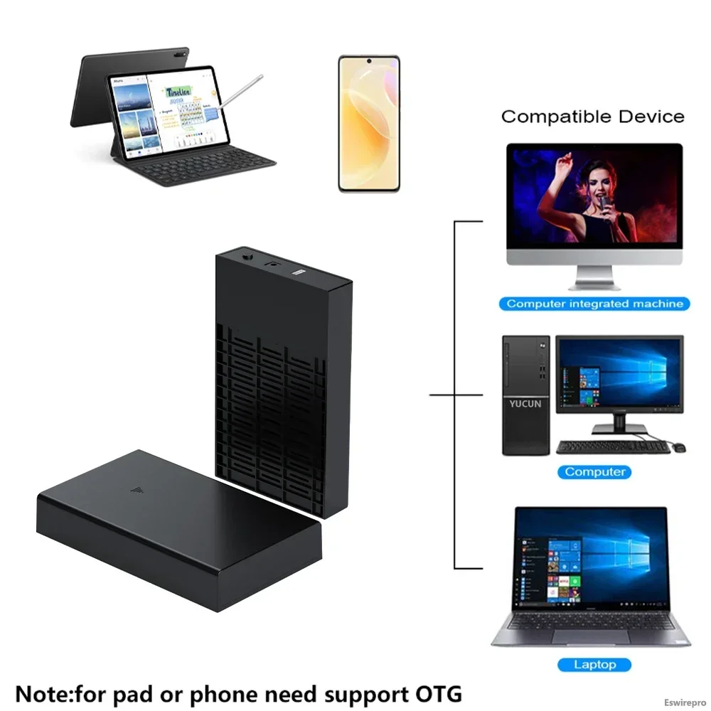 Hard Disk Enclosure External HDD Case for SATA 2.5 3. 5 Inch SSD Hard Drive Box Up To 18TB USB 3.0 Disk Case Adapter