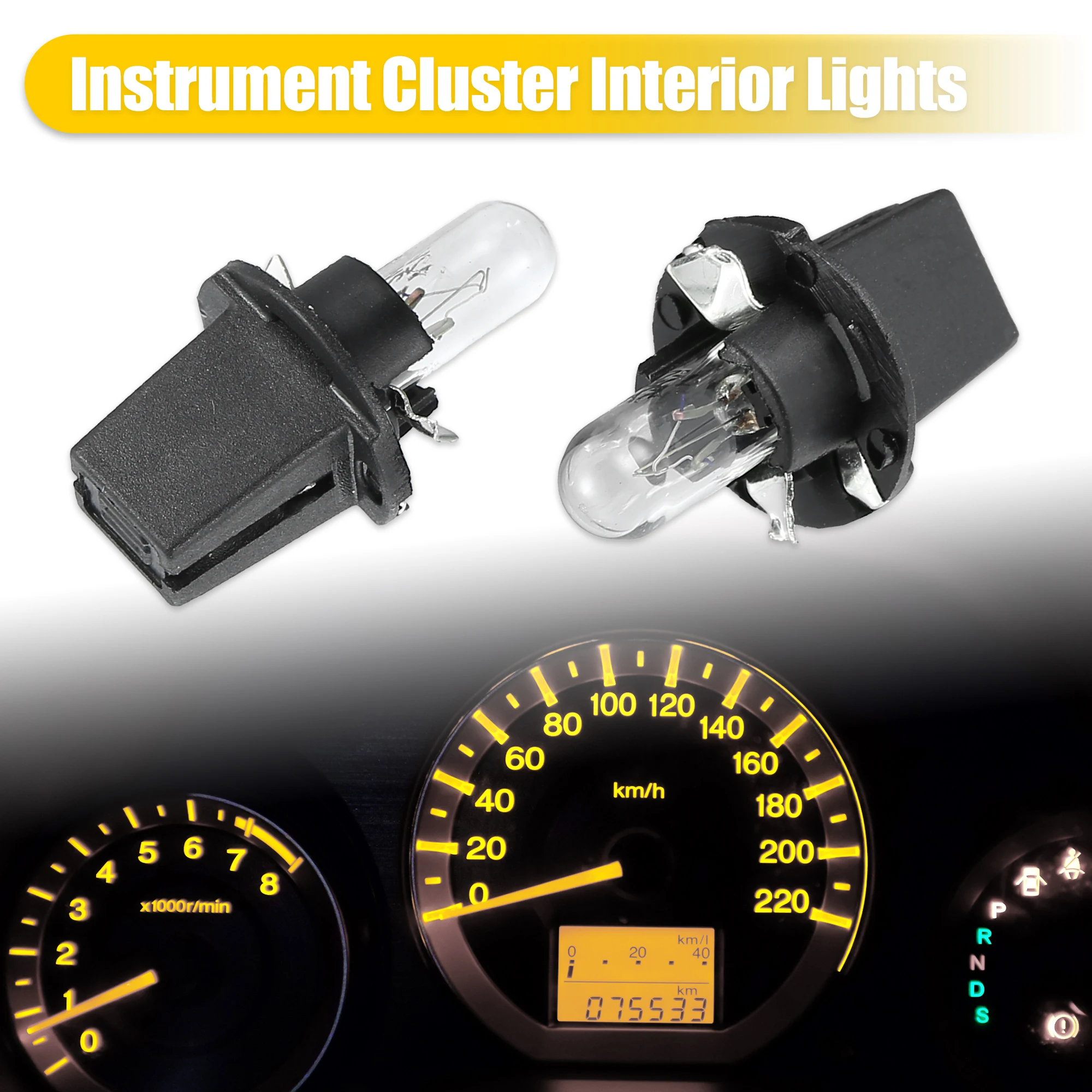 X Autohaux 5/10PCS T5 �ڵ� ���� ���� ��� ���� ����Ʈ DC12V 1.2W ���� ����� ���׸��� ���� �ڵ��� �׼����� ��ü