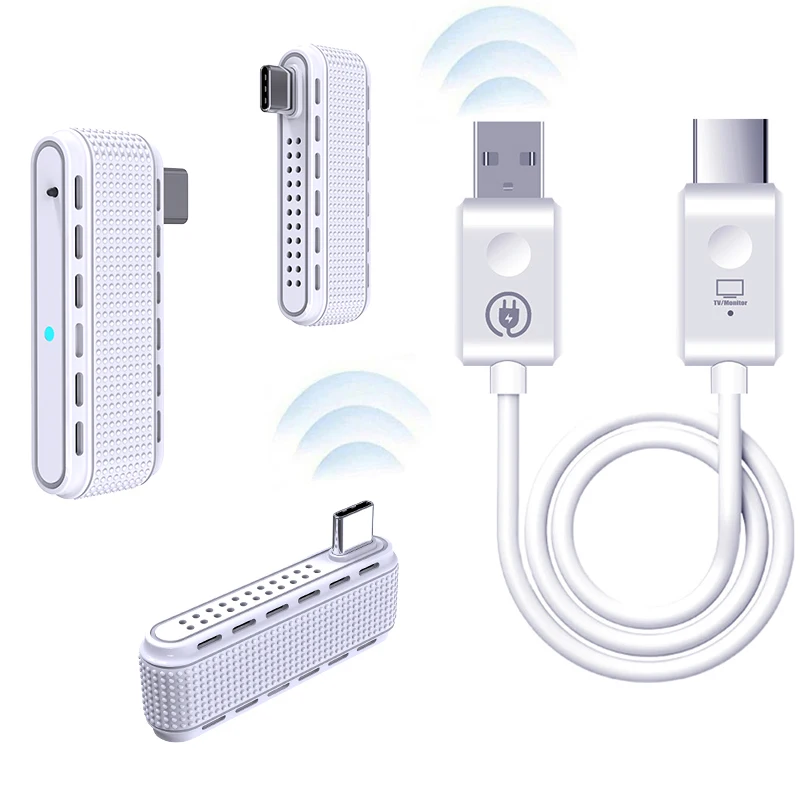 Schermo Hd Condividi Cavo Display Adattatore Usb-C Trasmettitore Wireless Ricevitore Tipo C Hdmi Extender Per Macbook Laptop Pc Phone To Tv
