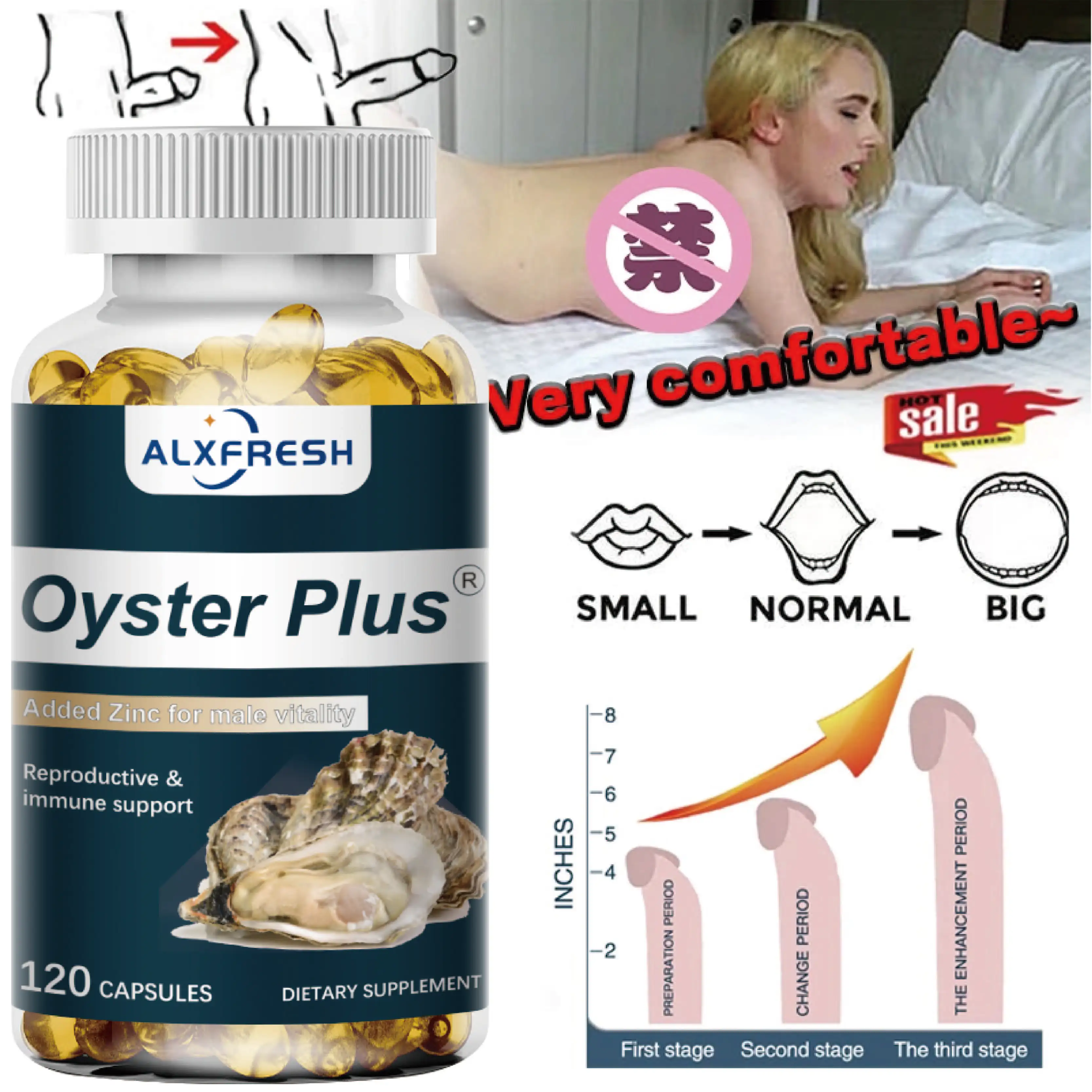 AlxfreshOysterPlusZincTaurineMarineNutrientsDietarySupplement