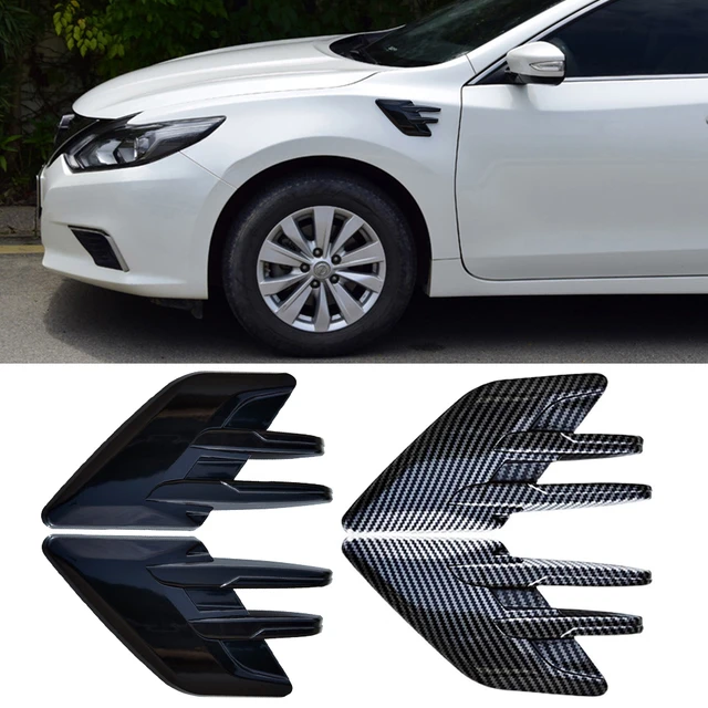 Car 3D Fake Side Air Intake Vents Outlet Decorative Stickers Shark