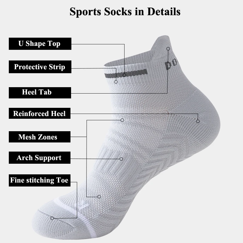 Mens Athletic Ankle Socks Running Compression Socks for Women Cozy Low Cut Performance Soft Tab Socks 21 Sc52349d539b94e1caa599088206ba688J