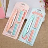 Hot Eyebrow Trimmer 10 Razors Eye Brow Shaper Portable with Shaver Face Razor Blade Facial Hair Remover Makeup Tools Women ins 2