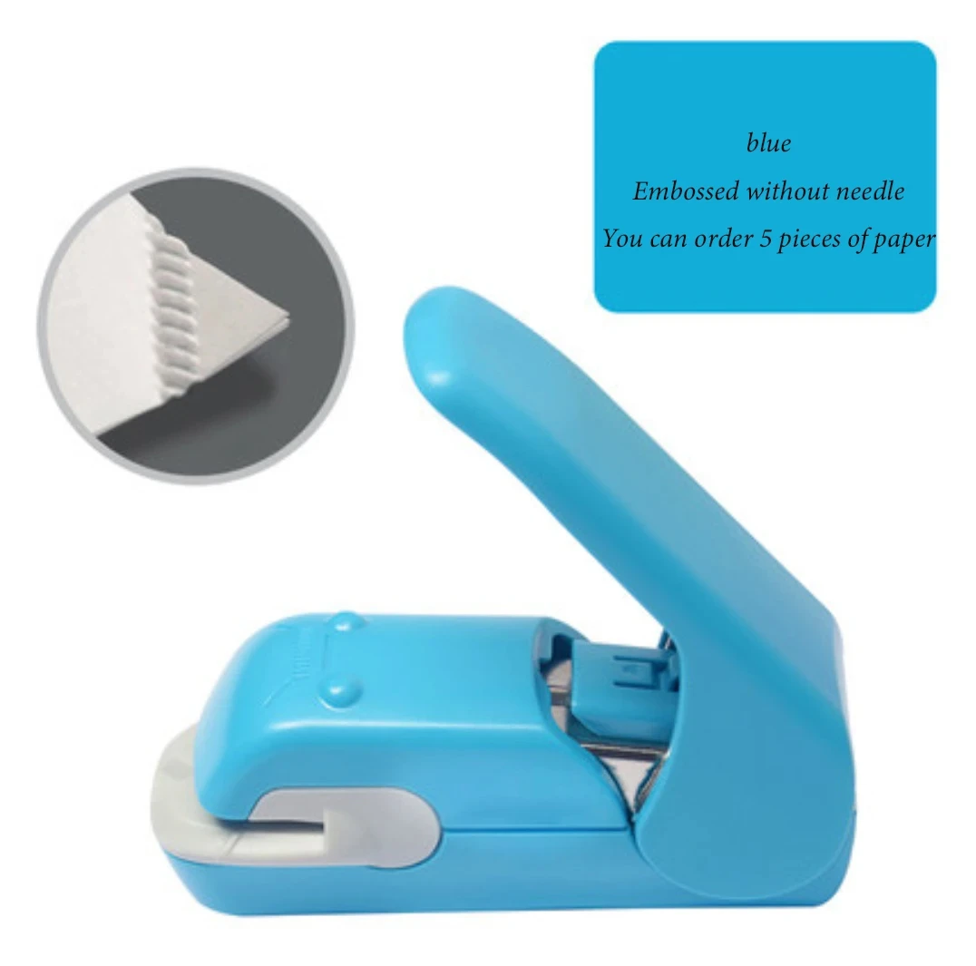 school supplies Stationery posters office supplies Non staple stapler embossing for students labor-saving and portable useful push stapler mini stapler set hand stapler metal stapler rotary stapler dual mode stapler rotatable stapler stapleless stapler electric stapler