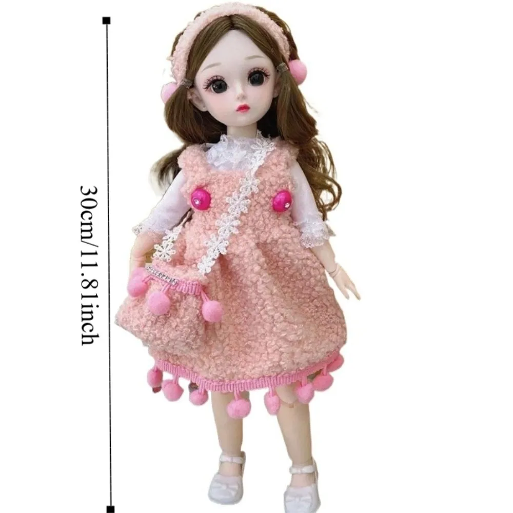 Big Eyes 30cm Baby Dolls Removable Joints Humanoid Doll Girl Princess Doll Dress Up Articulated Dress BJD Doll DIY Accessories