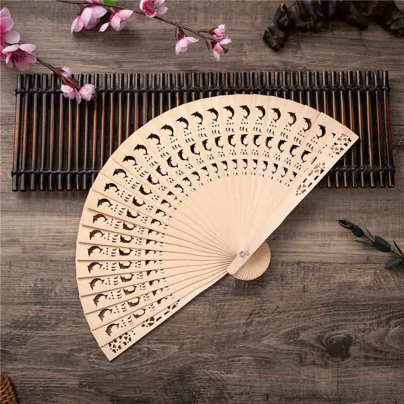 60 Personalized Sandalwood Fans Wedding Bridal Party Favors Laser Engraved  Gift