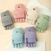 6 pairs of gloves for children keep warm and cold in winter, suitable for children aged 8-14.