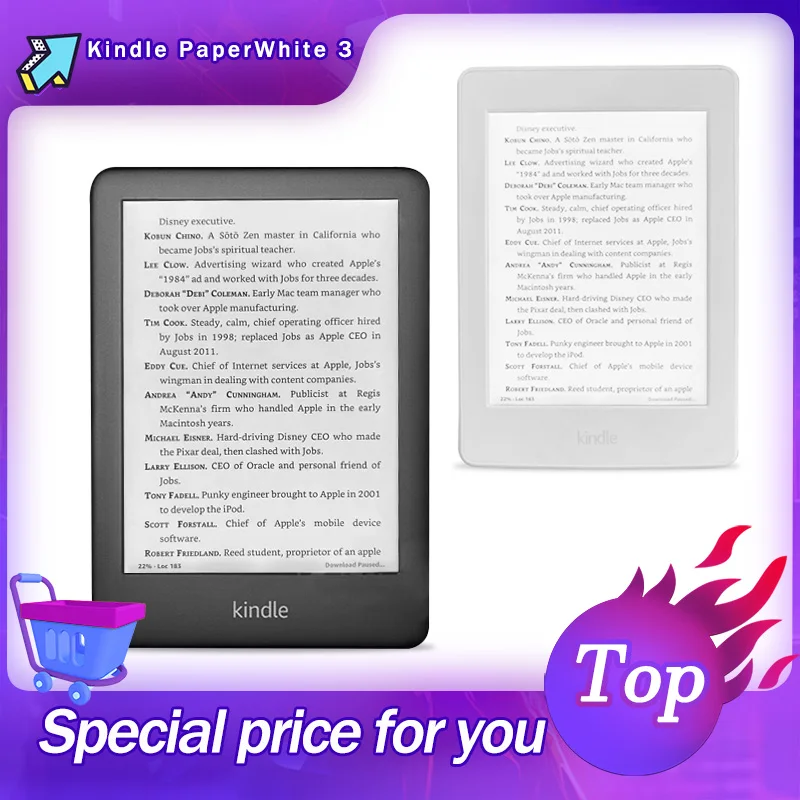 KindlePaperWhite3300PPIEBookReader6TouchInkScreenwith