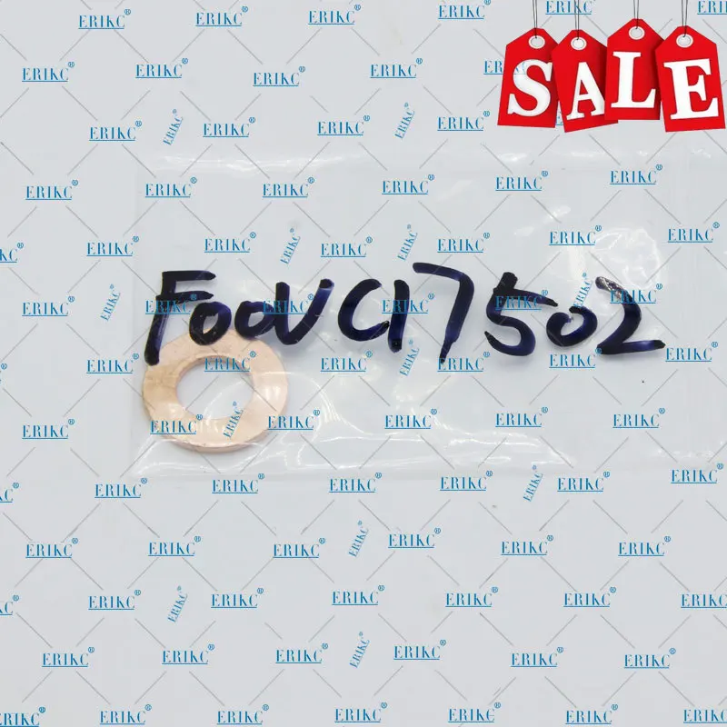 

10PCS ERIKC Copper Washers Shims F00VC17502 1mm Parts Washer Ring Injector Copper Washer F OOV C17 502 Thickness=1mm FOOVC17502