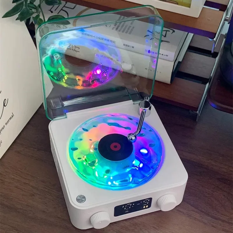 Mini Portable Retro Sleep Aid Speakers 360 Surround Sound White Noise Bluetooth Speaker audio speakers portable speaker bluetooth speaker Music Center With RGB Light Support TF