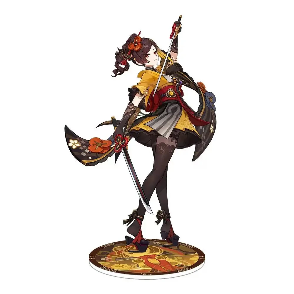 Game Arlecchino Chiori Navia Furina Neuvillette Lyney Genshin Impact Anime Acrylic Stand Model Desk Decor Standing Sign Fen Gift