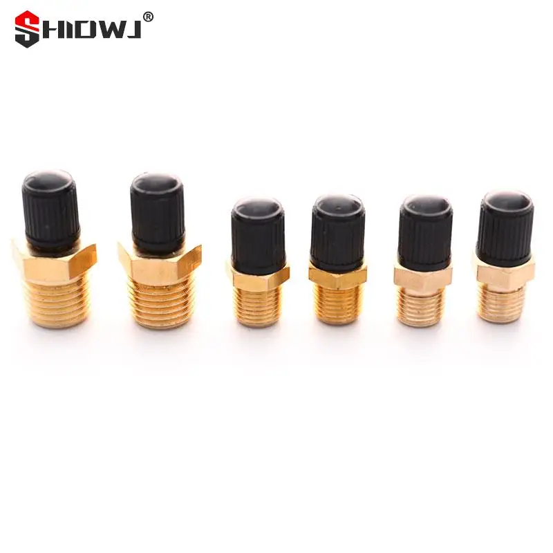 M10/1/8''/1/4'' NPT MPT Brass Air Compressor Tank Fill Valve Double Head 2Pcs engine purge control valve turbo blow off valve vvt valve solenoid hydraulic control valve auto ac can tap valve load sensing valve brake compensator heater control valve