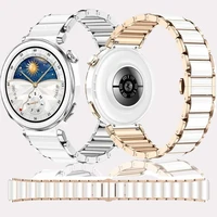 18mm Ceramic Strap for Huawei Watch GT6/5/4 41mm/GT5 Pro 42mm Delicate Bracelet Wristband for Huawei Watch GT6 Metal Watchband
