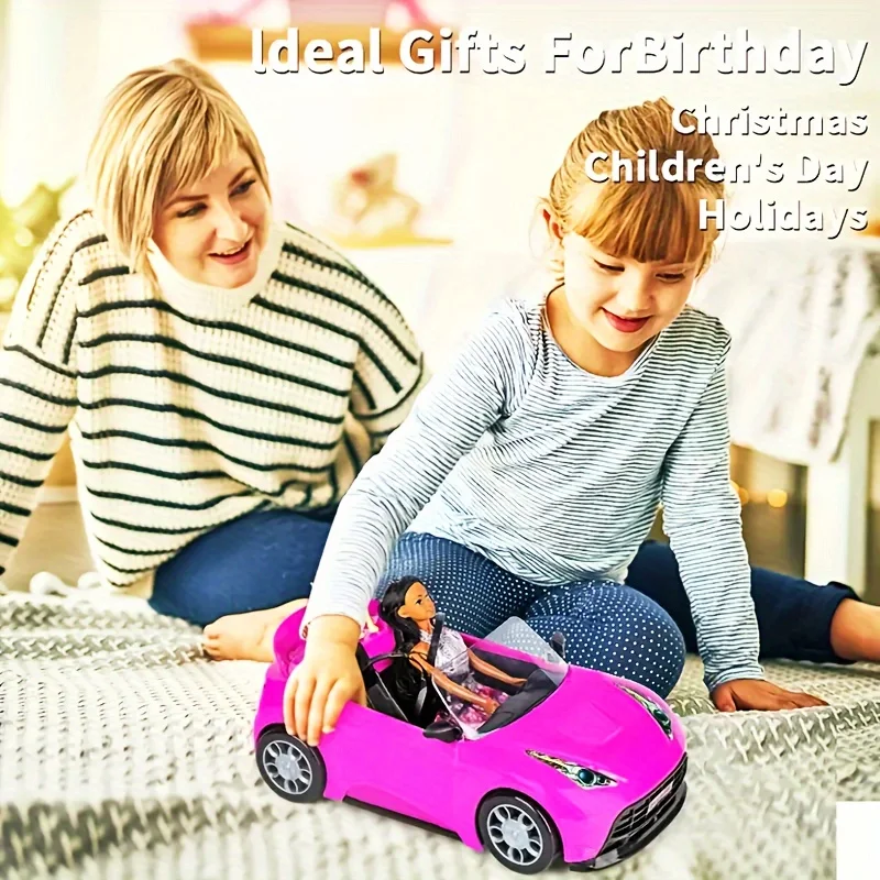 Car Model Kids Toys Car Outdoor Children Game Dollhouse Accessories for 30cm Barbie DIY Birthday Christmas Present Gift Toy 2