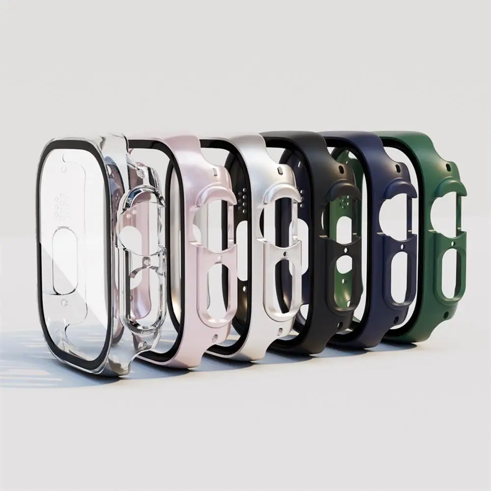 Premium Tempered Glass Screen Protector with PC Bumper for Apple Watch Ultra 49mm