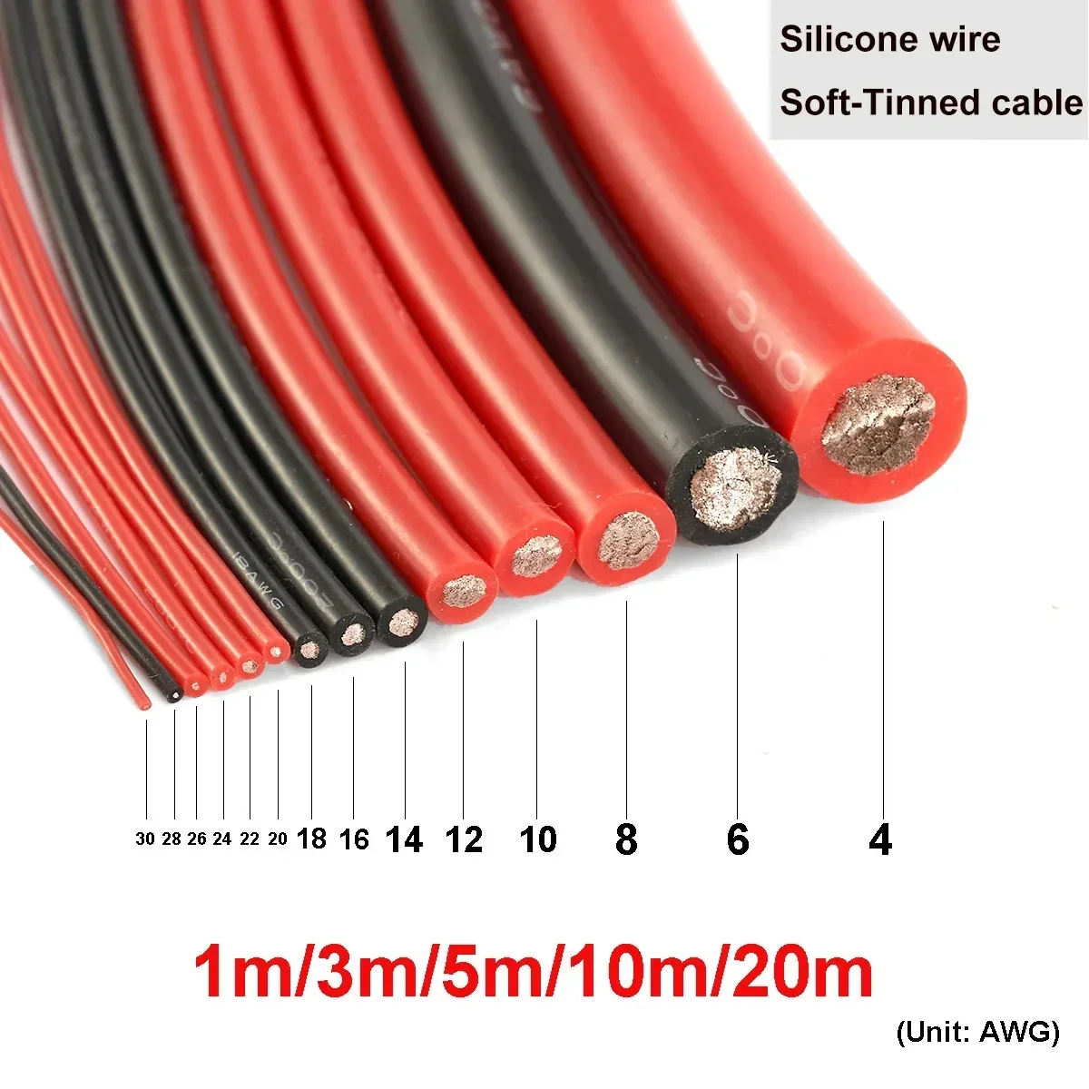 Betterlife Lot de 2 câbles de batterie onduleur 12 V 5 AWG 16 mm² Betterlife Lot de 2 câbles de batterie onduleur 12 V 5 AWG 16 mm²