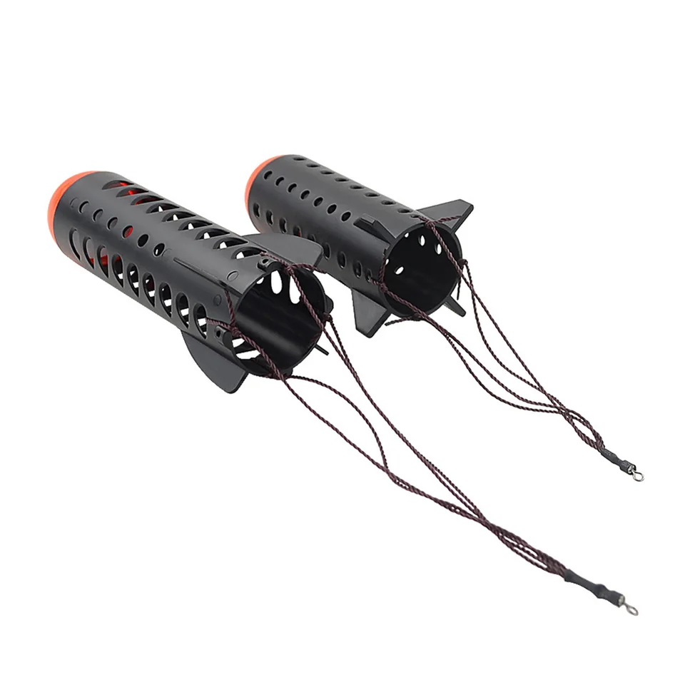 Milepet 2 X Grands Spods De Pêche à La Carpe En Forme De Fusée Pour Appât Support Mangeoire à