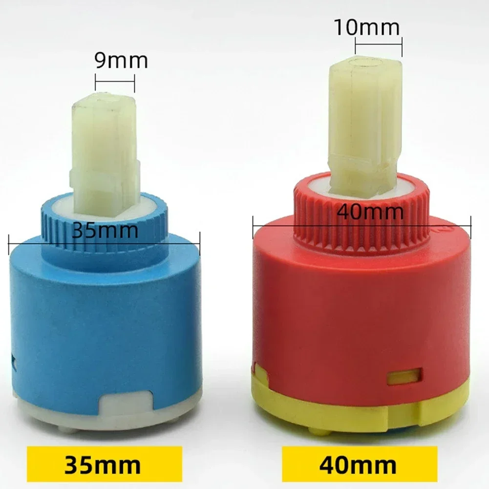 Faucet Handle Switch Valve Core Bathroom Replacement Plated Taps 35/40mm Cartridge Spool Faucet Single Metal Lever faucet handle