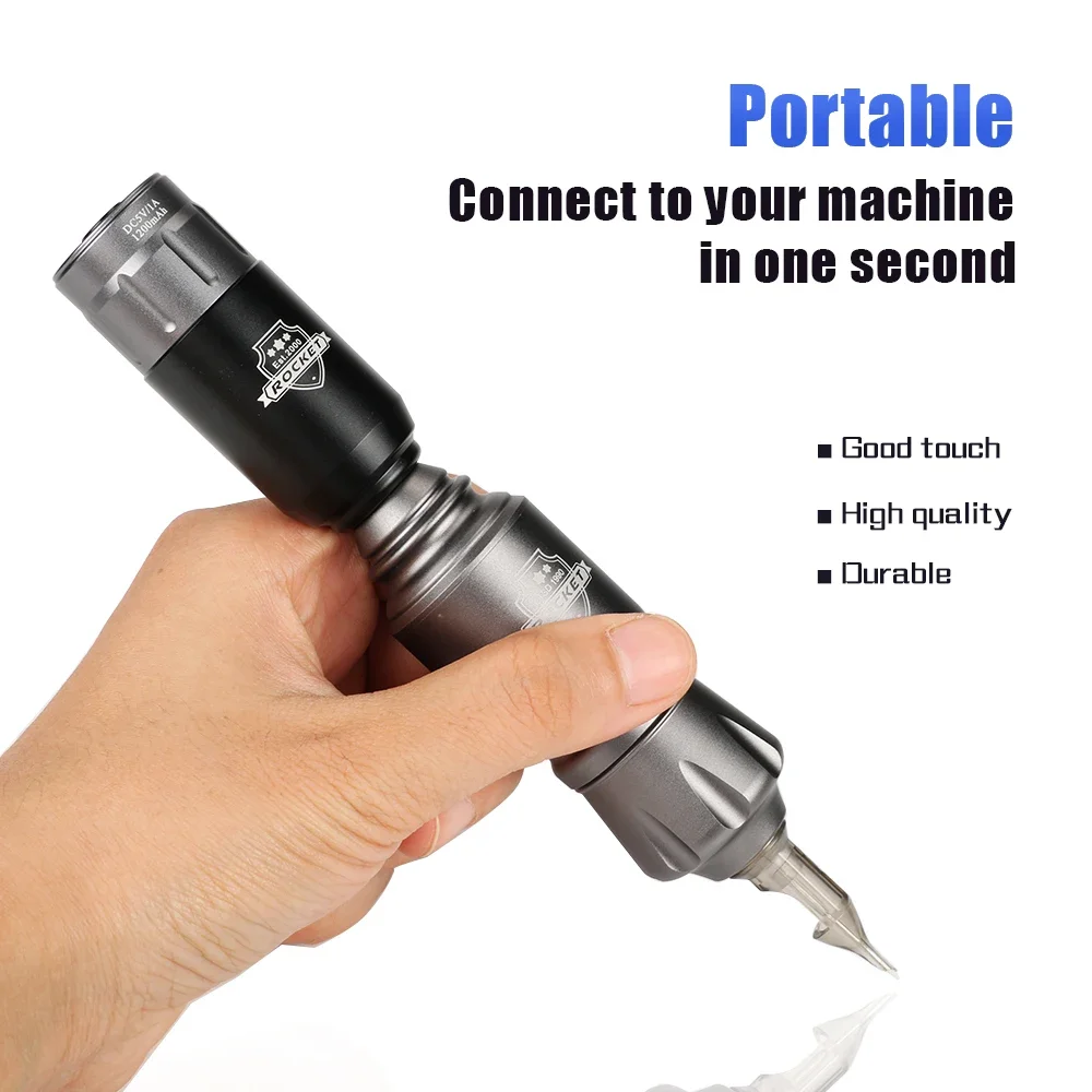 Mini Wireless Power Supply for Rocket Rotary Tattoo Machine Pen RCA Connector Type-C Rechargeable Portable tattoo power supply tattoo battery pack