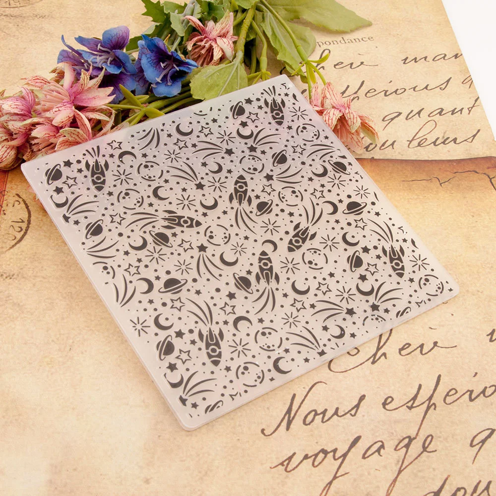 Rocket Embossing Folders Scrapbooking Paper Craft Card Making Supplies for DIY