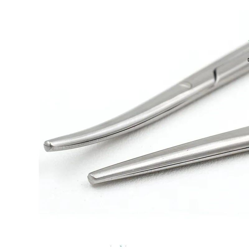 1pcs Nose Blunt Scissors Straight Curved Round Head Peeling Scissors Tissue Scissors Nasal Beauty Plastic Tool 4