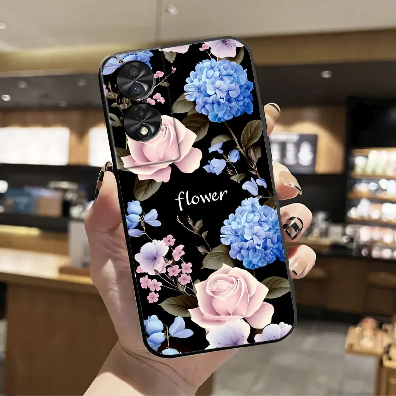 Luxury Floral Soft Silicone Shockproof Phone Case Cover